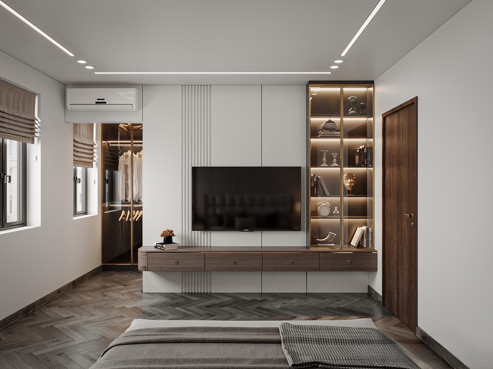 Nội thất phòng ngủ hiện đại sang trọng tại Noble Crystal Tây Hồ 11 noi that phong ngu hien dai sang trong tai noble crystal tay ho10