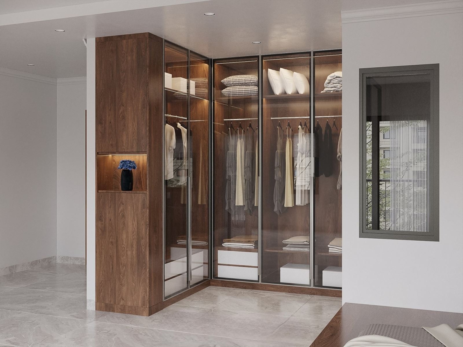 Phòng ngủ master hiện đại độc đáo tại Thanh Trì 4 phong ngu master hien dai doc dao tai thanh tri03