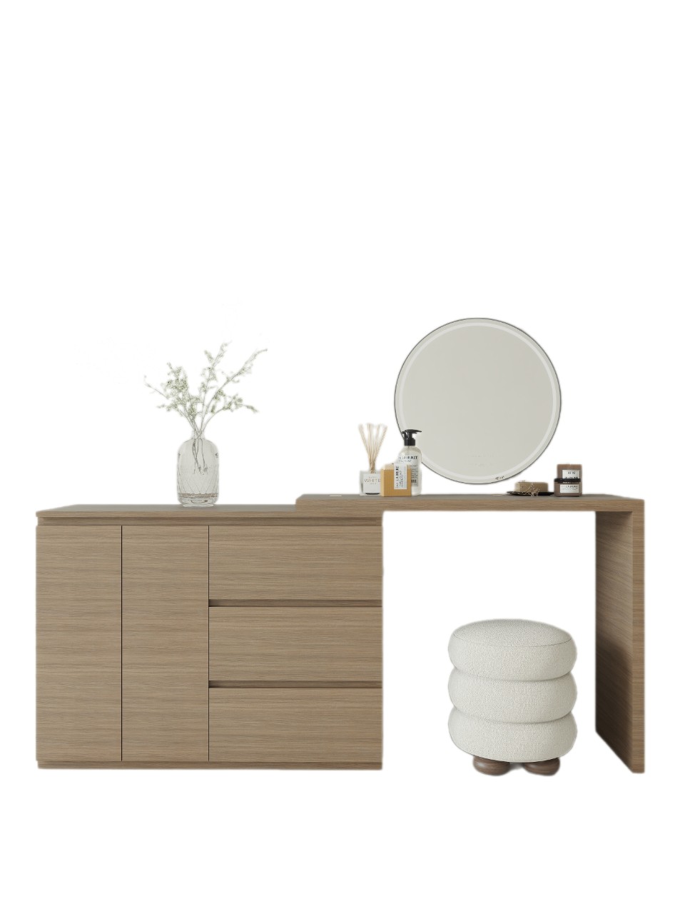 Bàn Trang Điểm Kết Hợp Tủ Gỗ Hiện Đại BPTD03 3 ban trang diem go cong nghiep mdf 6