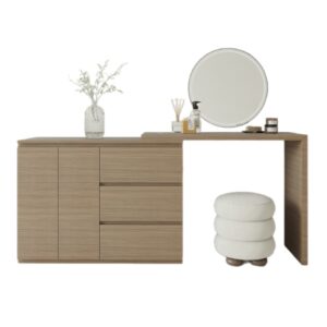 Bàn Trang Điểm Kết Hợp Tủ Gỗ Hiện Đại BPTD03