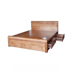 Giường Ngủ Gỗ Tự Nhiên Mặt Hương Xám 1m8x2m GN21
