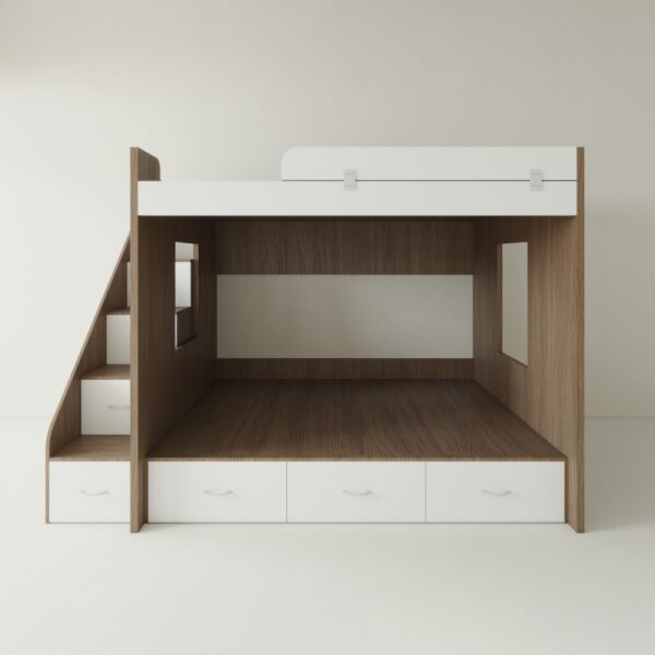giuong tang go mdf kem tu quan ao gttd02 002