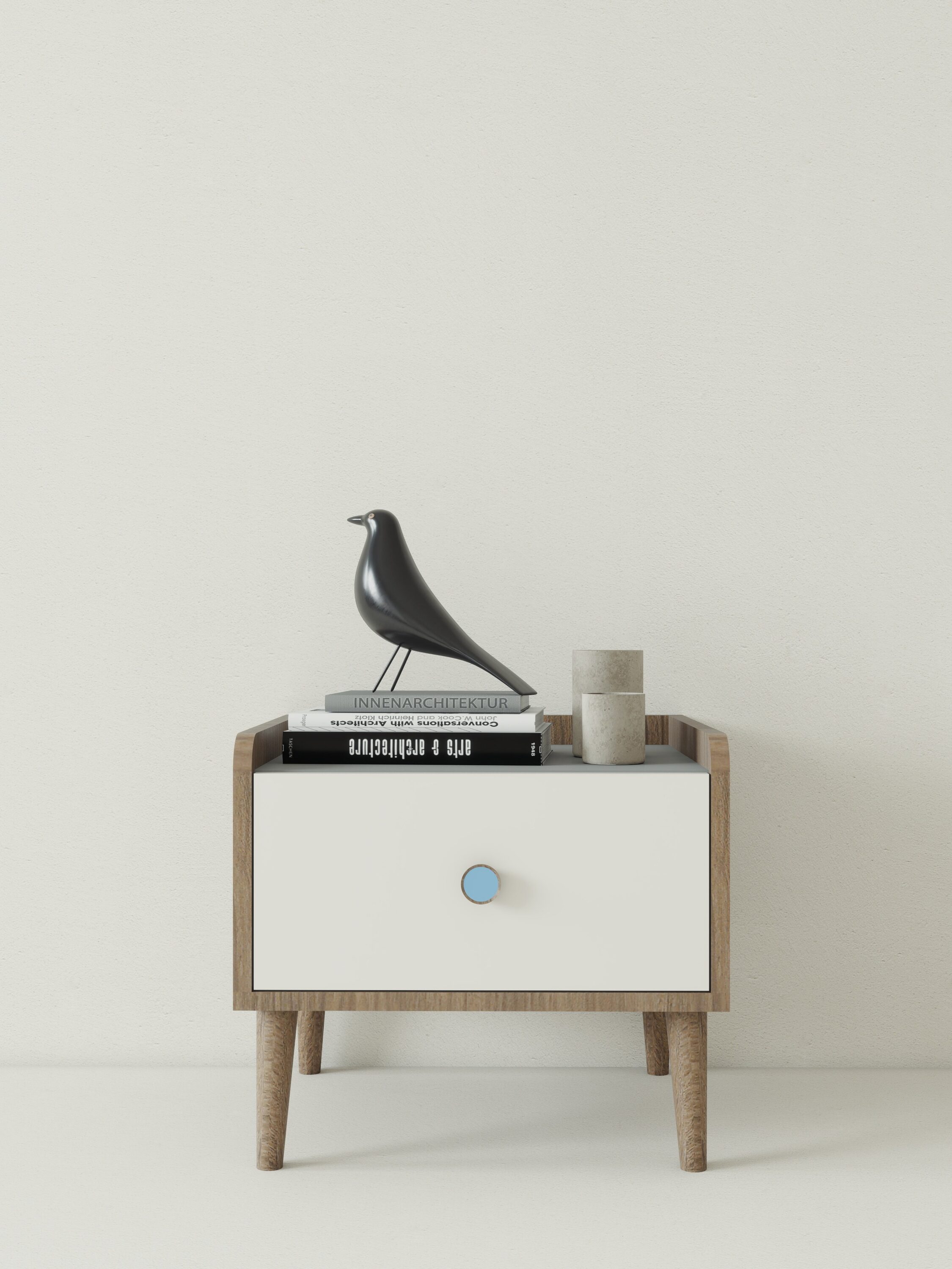 Tủ đầu giường gỗ công nghiệp MDF một ngan kéo TPTD01 7 tu dau giuong go cong nghiep mdf 4