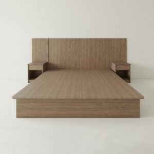 Giường Gỗ MDF Có Tủ Đầu Giường GNTD02