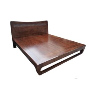 Giường Gỗ Tự Nhiên Mặt Hương Xám Chân Quỳ 1m8x2m GNTD31