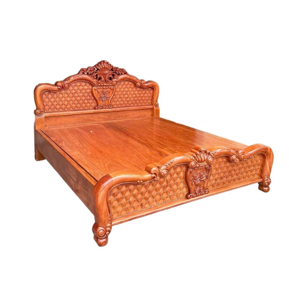Giường Ngủ Gỗ Hương Đá Sang Trọng GNTD28