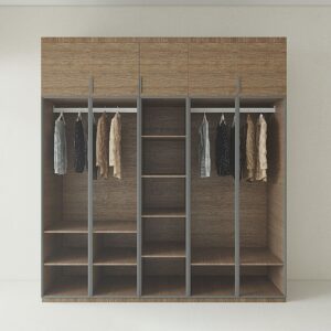 Tủ Quần Áo Gỗ Công Nghiệp Cánh Kính TATD09