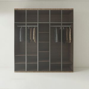 Tủ Quần Áo Gỗ Công Nghiệp MDF Cánh Kính TATD08