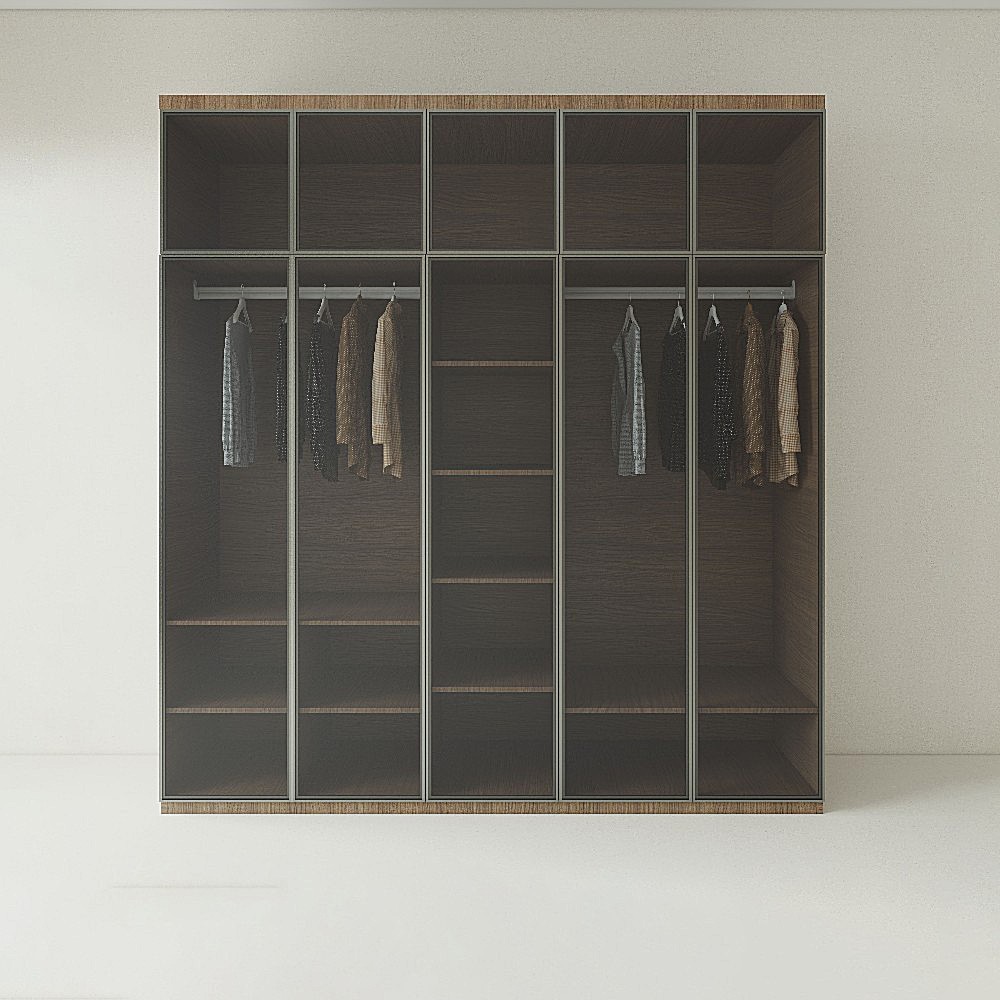 Tủ Quần Áo Gỗ Công Nghiệp MDF Cánh Kính TATD08 3 tu quan ao go cong nghiep mdf canh kinh tatd0801 1