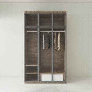 Tủ Quần Áo Gỗ Công Nghiệp MDF Cánh Kính TATD10