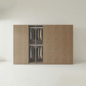 Tủ Quần Áo Gỗ Công Nghiệp MDF Cánh Kính TATD17