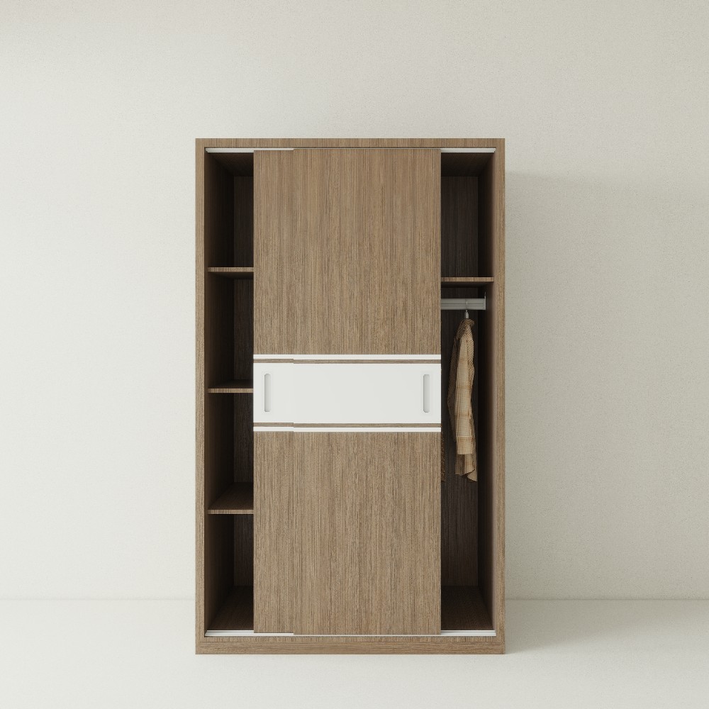 Tủ Quần Áo Gỗ Công Nghiệp MDF Cánh Lùa TATD05 3 tu quan ao go cong nghiep mdf canh lua tatd0501