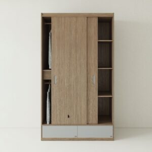 Tủ Quần Áo Gỗ Công Nghiệp MDF Cửa Lùa TATD22