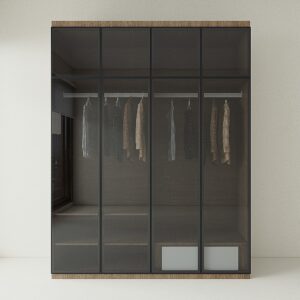 Tủ Quần Áo Gỗ MDF Cánh Kính TATD11