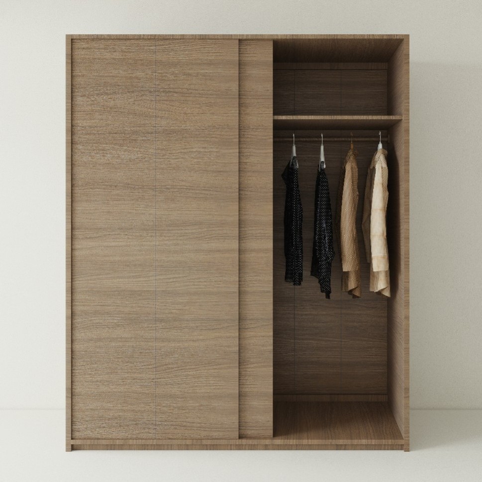 Tủ Quần Áo Gỗ MDF Cánh Lùa TATD26
