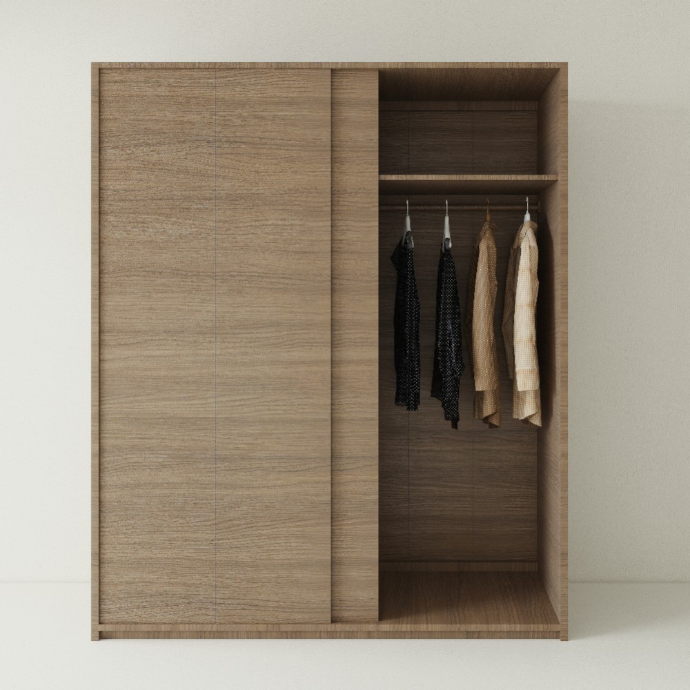 Tủ Quần Áo Gỗ MDF Cánh Lùa TATD26 3 tu quan ao go mdf canh lua tatd2601