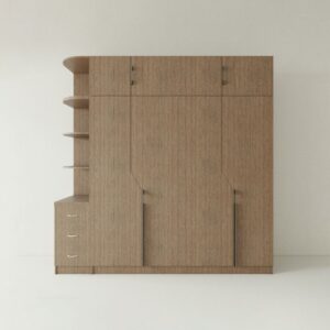 Tủ Quần Áo Gỗ MDF Có Kệ Góc TATD03